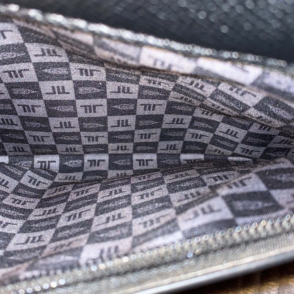 London fog black bag shoulder bag with ribbon multi pocket medium size - Picture 6 of 8